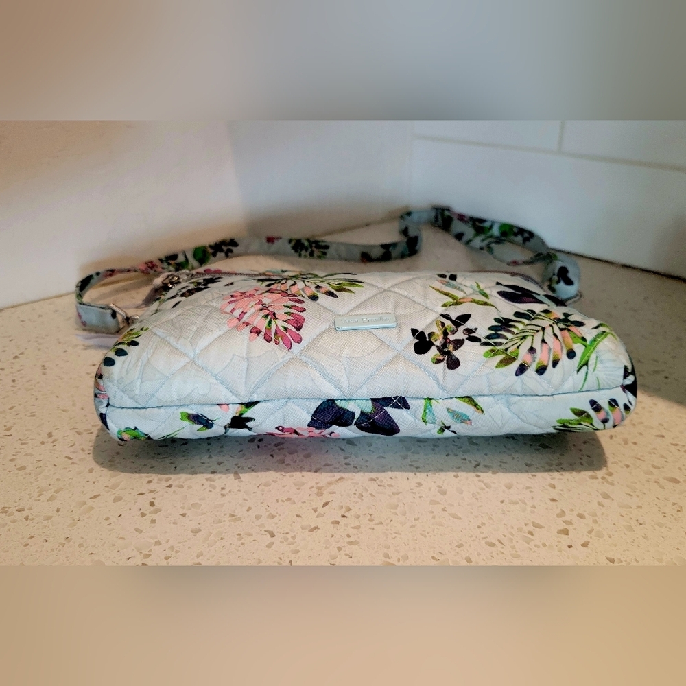 Vera Bradley Quilted Floral Crossbody Bag - Light Blue Floral - Picture 4 of 8